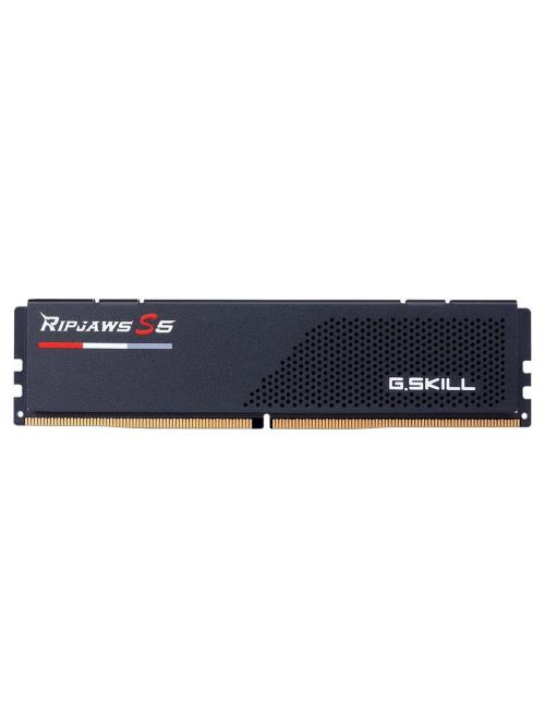 GSKILL Ripjaws S5 24GB DDR5-5200Mhz CL40 Single Siyah(40-40-40-83) 1.10V XMP 3.0/EXPO F5-5200J4040A24GX1-RS5K PC RAM
